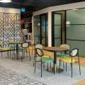 ACCO Brands Office | Product Seen: [Drift Side Chair - Rattan Back & Lami x  Gala Table Base]